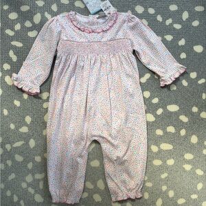 Kissy Kissy Smocked Playsuit NWT